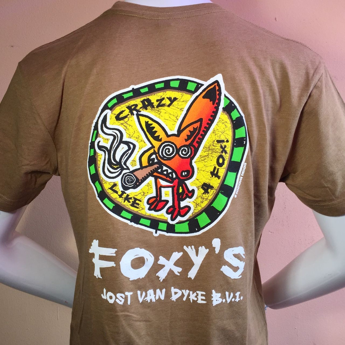 Foxy's 'Crazy Like a Fox' Short Sleeve Tee – Foxy's BVI