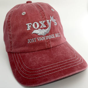SALE-Foxy's Classic Logo Pigment Dyed Stitch Cap