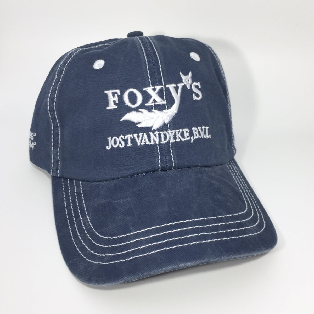 Foxy's Classic Logo Pigment Dyed Stitch Cap – Foxy's BVI