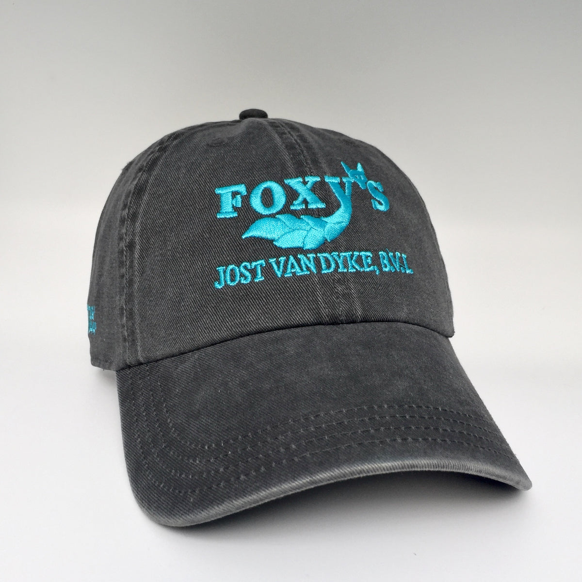 Foxy's Classic Logo Pigment Dyed 'Dad' Cap – Foxy's BVI