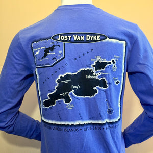 Foxy's 'JVD Custom Map' Long Sleeve Tee