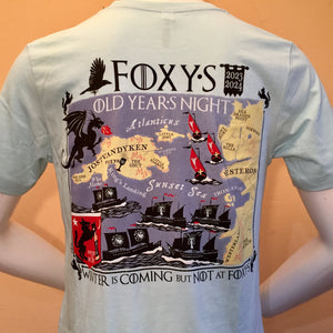 Foxy's Old Year's Night 23-24 'Game of Thrones- Map' Short Sleeve Tee