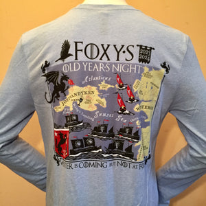 Foxy's Old Year's Night 23-24 'Game of Thrones - Map' Long Sleeve Tee