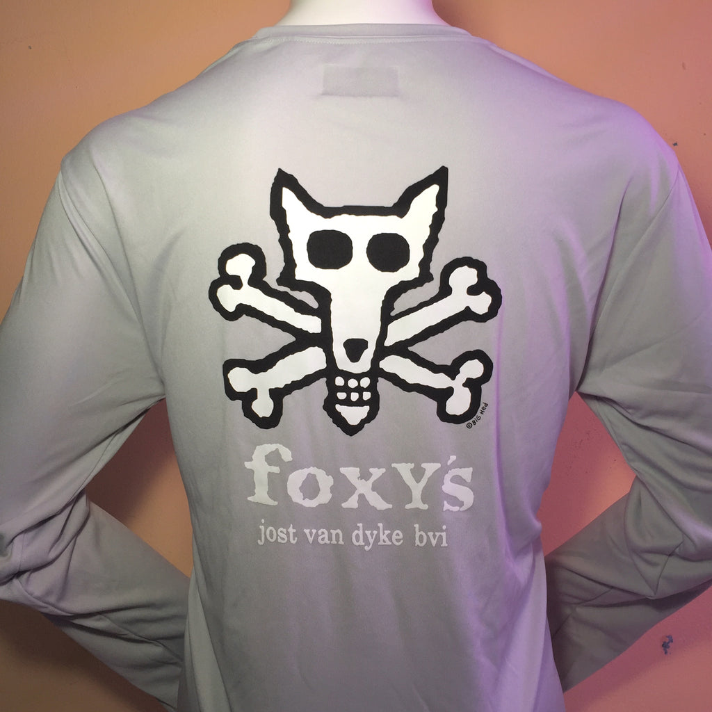 Foxy's 'Skull & Bones' Long Sleeve Performance Tee