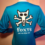 Foxy's 'Skull & Bones'Ladies Vneck Long Sleeve Performance Tee