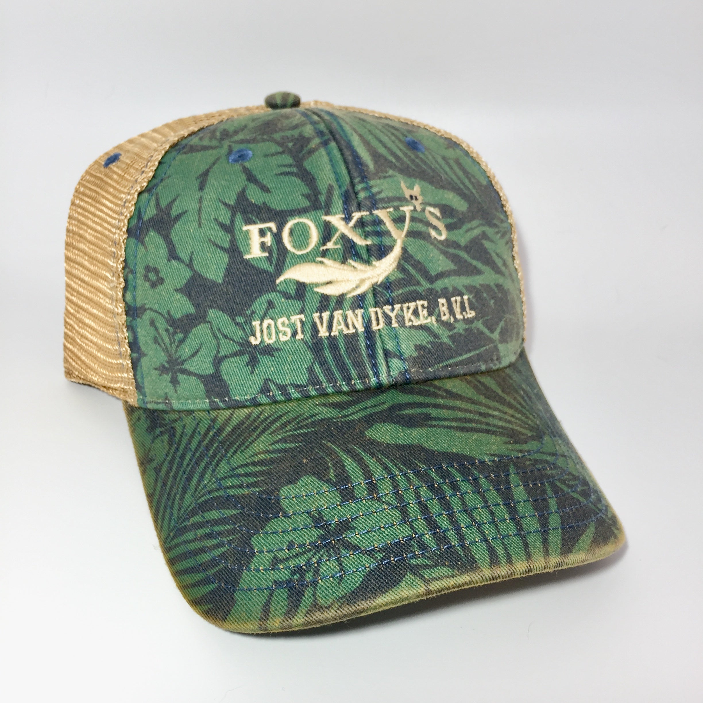 Foxy's Classic Logo 'Island Palms' Cap