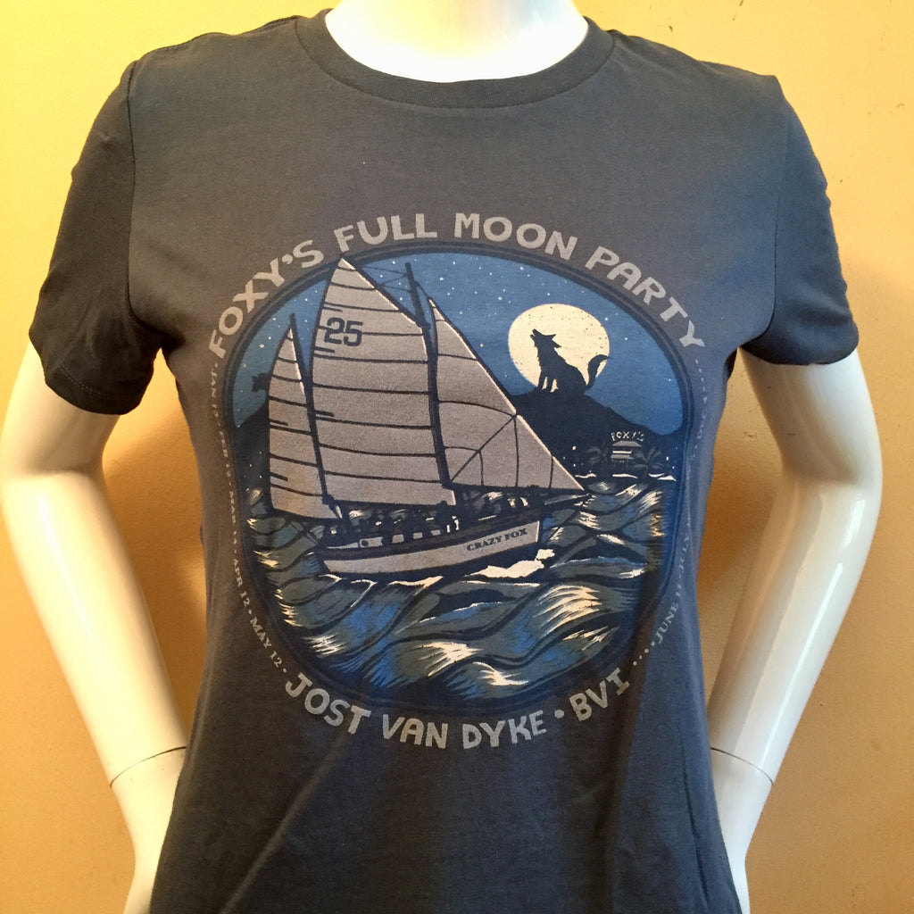 Foxy's 'Full Moon Party' Ladies Short Sleeve Tee