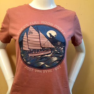 Foxy's 'Full Moon Party' Ladies Short Sleeve Tee