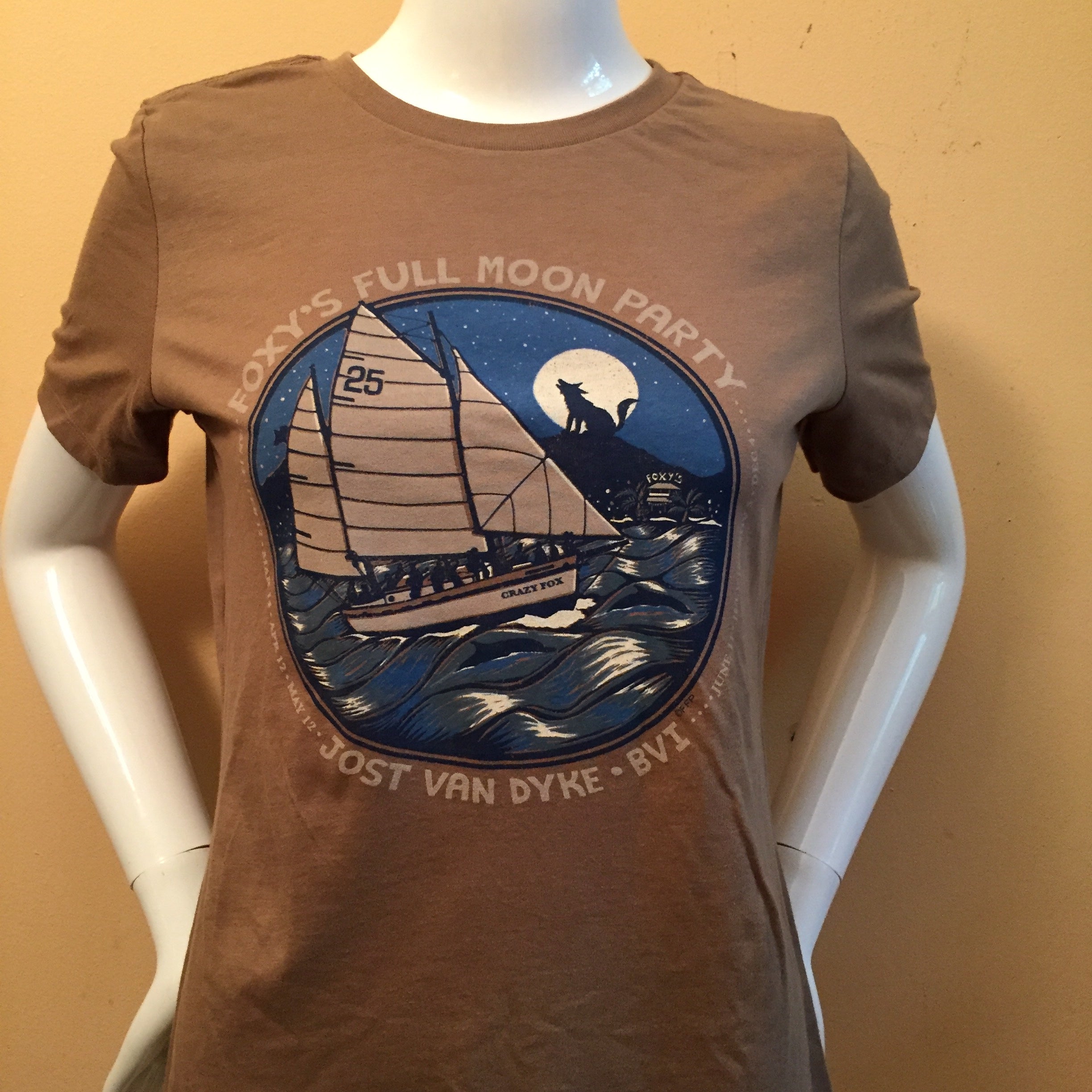 Foxy's 'Full Moon Party' Ladies Short Sleeve Tee