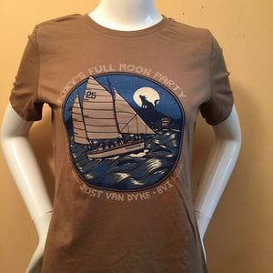 Foxy's 'Full Moon Party' Ladies Short Sleeve Tee