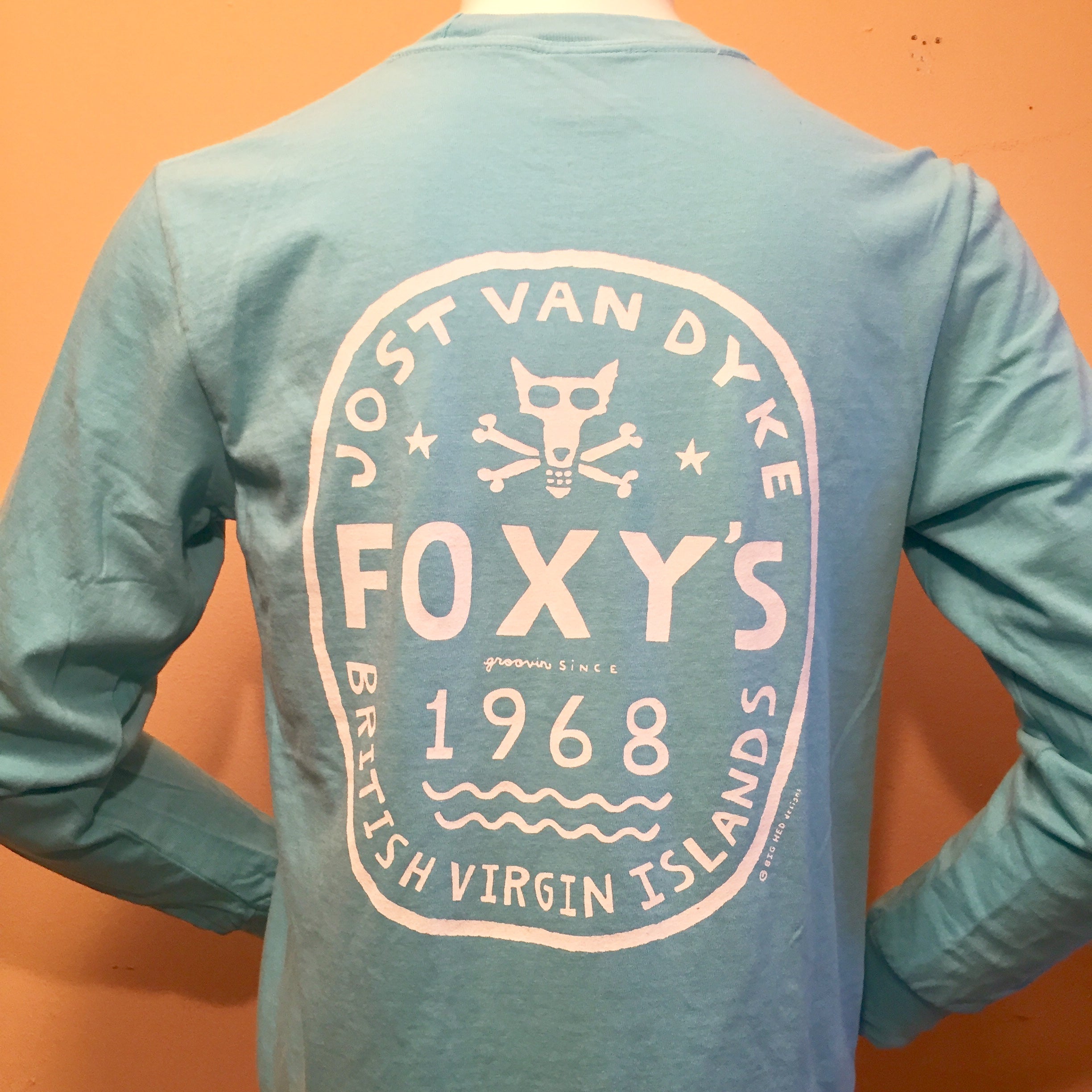 Foxy's 'Antique Circle - Skull & Bones' Long Sleeve Tee