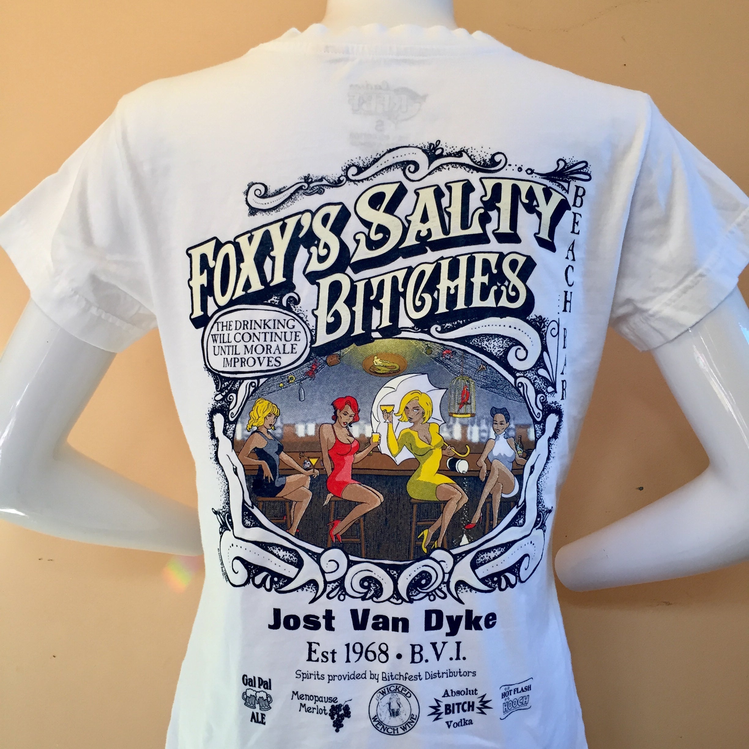 Foxy's 'Salty Bitches' Ladies V-neck Tee