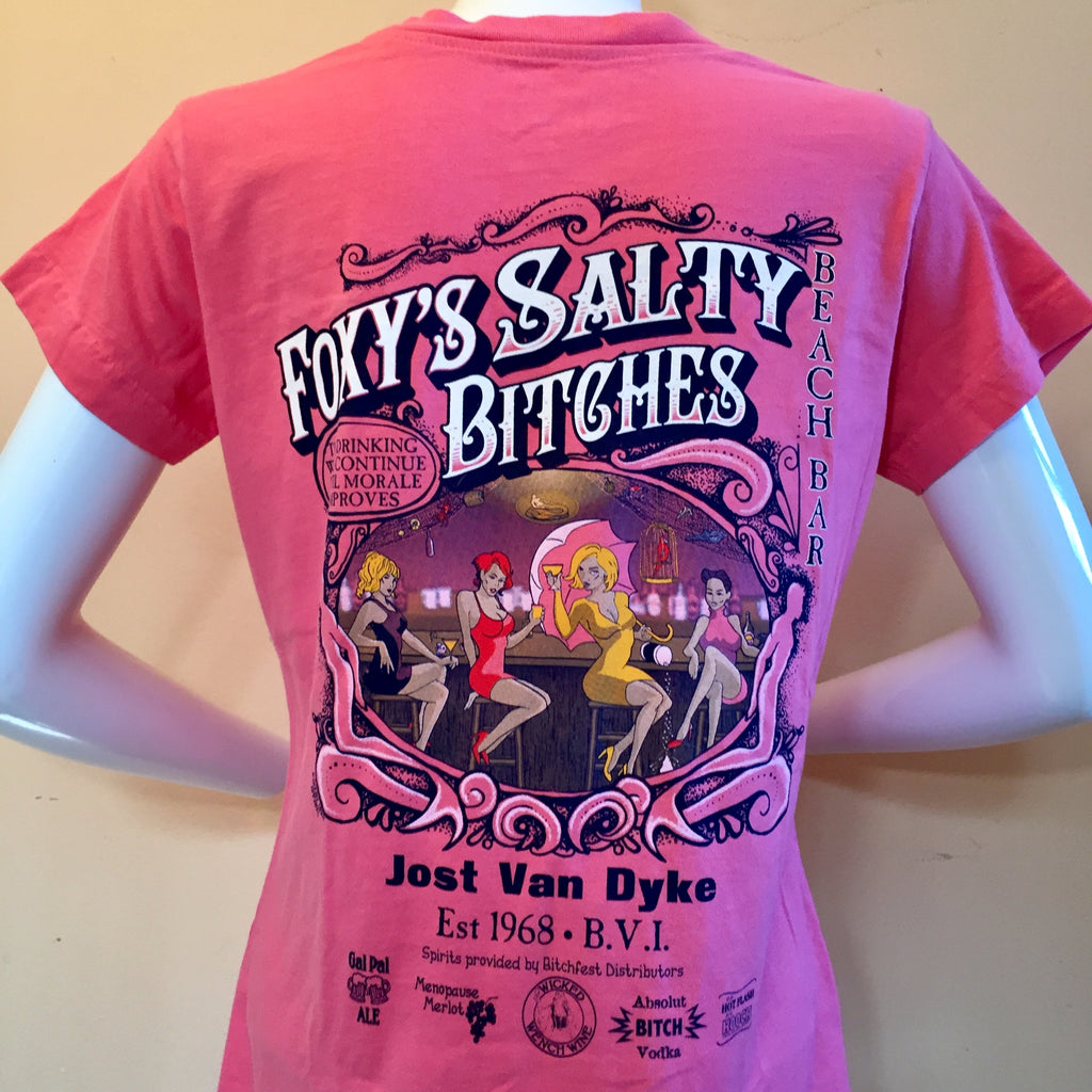 Foxy's 'Salty Bitches' Ladies V-neck Tee