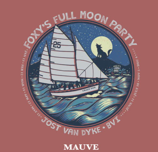 Foxy's 'Full Moon Party' Ladies Short Sleeve Tee
