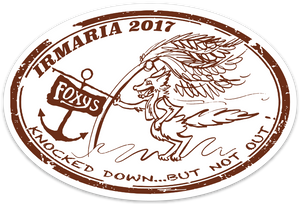 Irmaria Hurricane Relief Euro Oval Sticker
