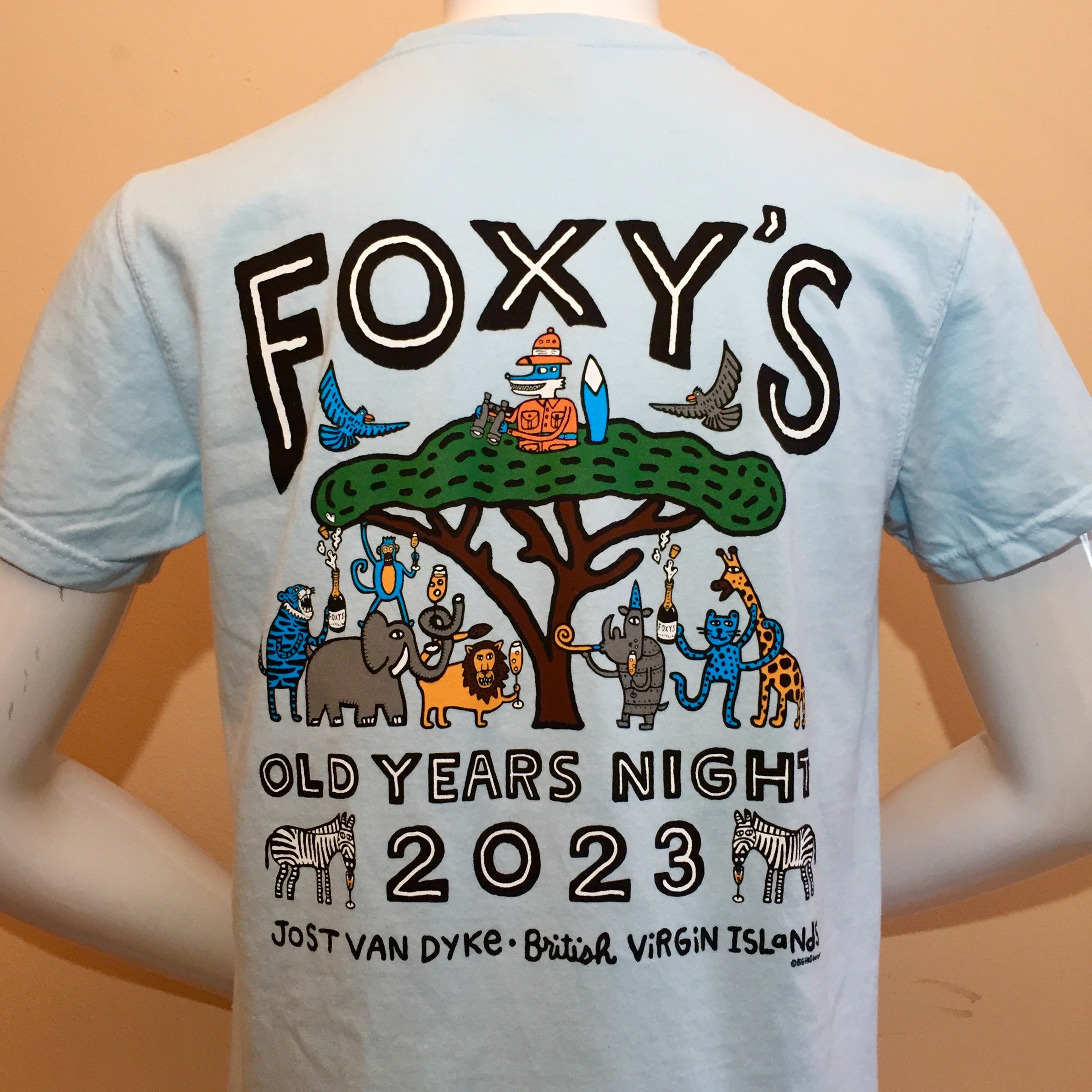 SALE Foxy's Old Year's Night Event Tee 22-23 'African Safari' Short Sleeve from Big Hed