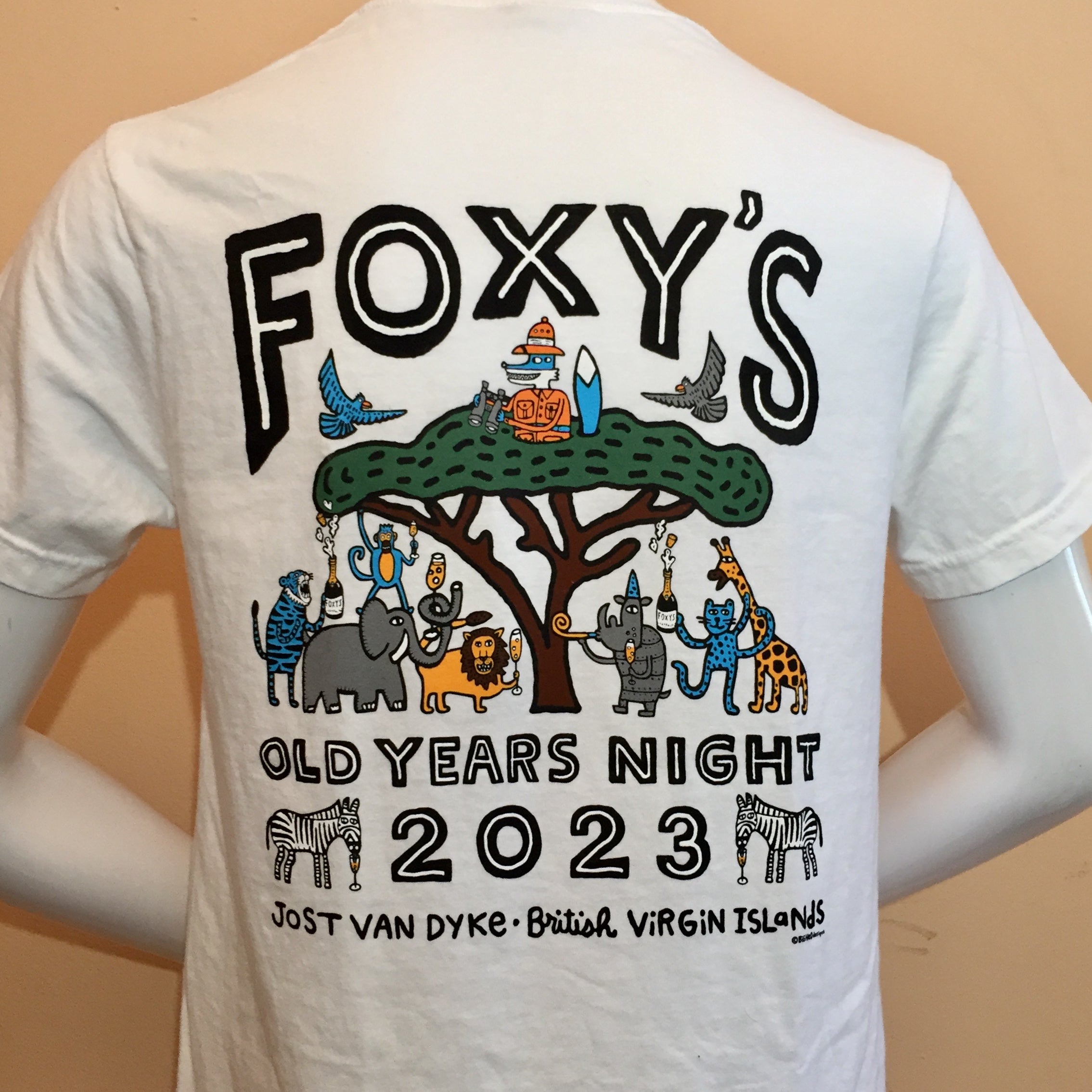 SALE Foxy's Old Year's Night Event Tee 22-23 'African Safari' Short Sleeve from Big Hed
