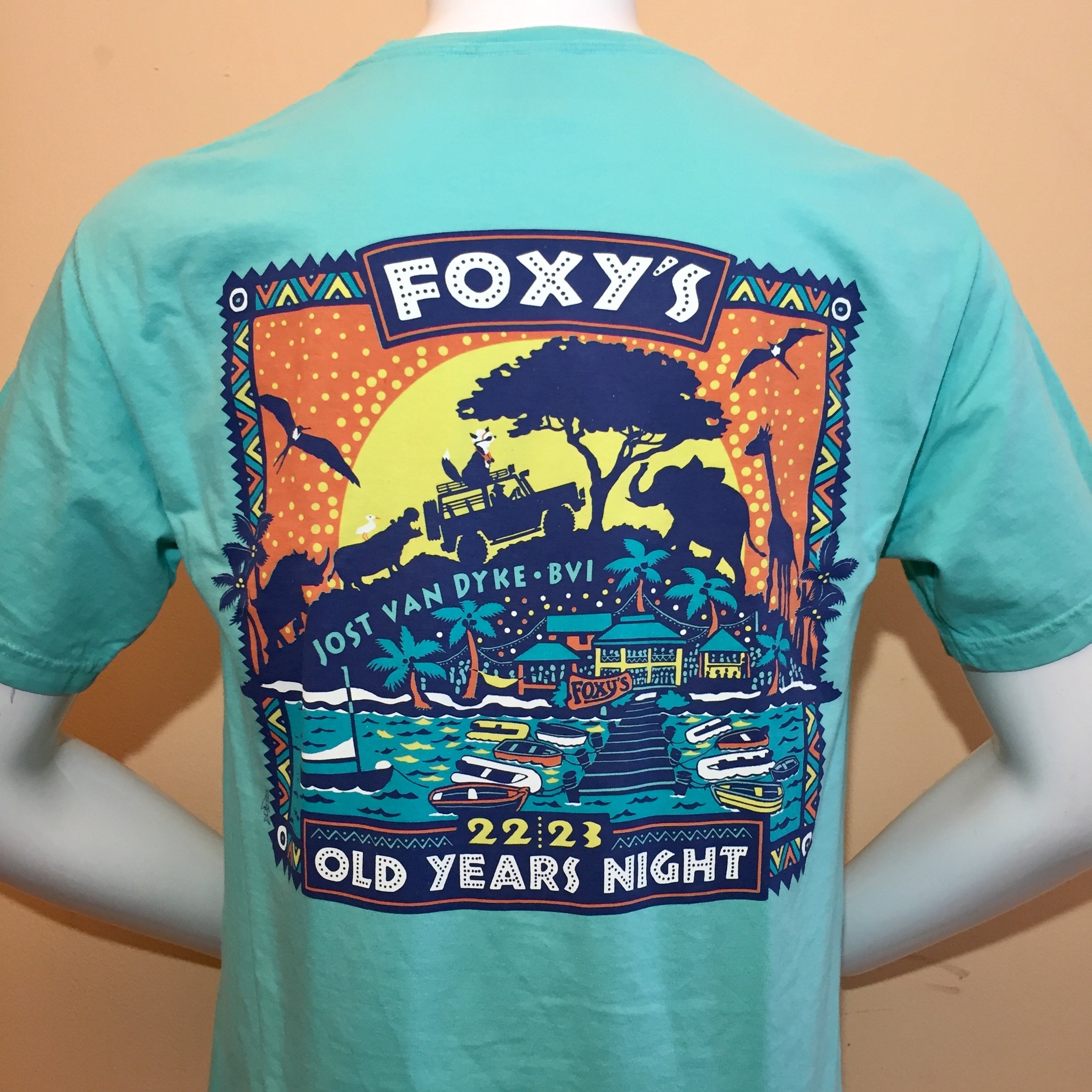 SALE Foxy's Old Year's Night Event Tee 22-23 'African Safari' Short Sleeve from Flying Fish