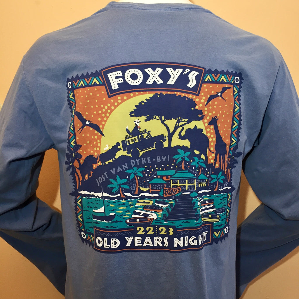 Foxy's Old Year's Night Event Tee 22-23 'African Safari' Long Sleeve from Flying Fish