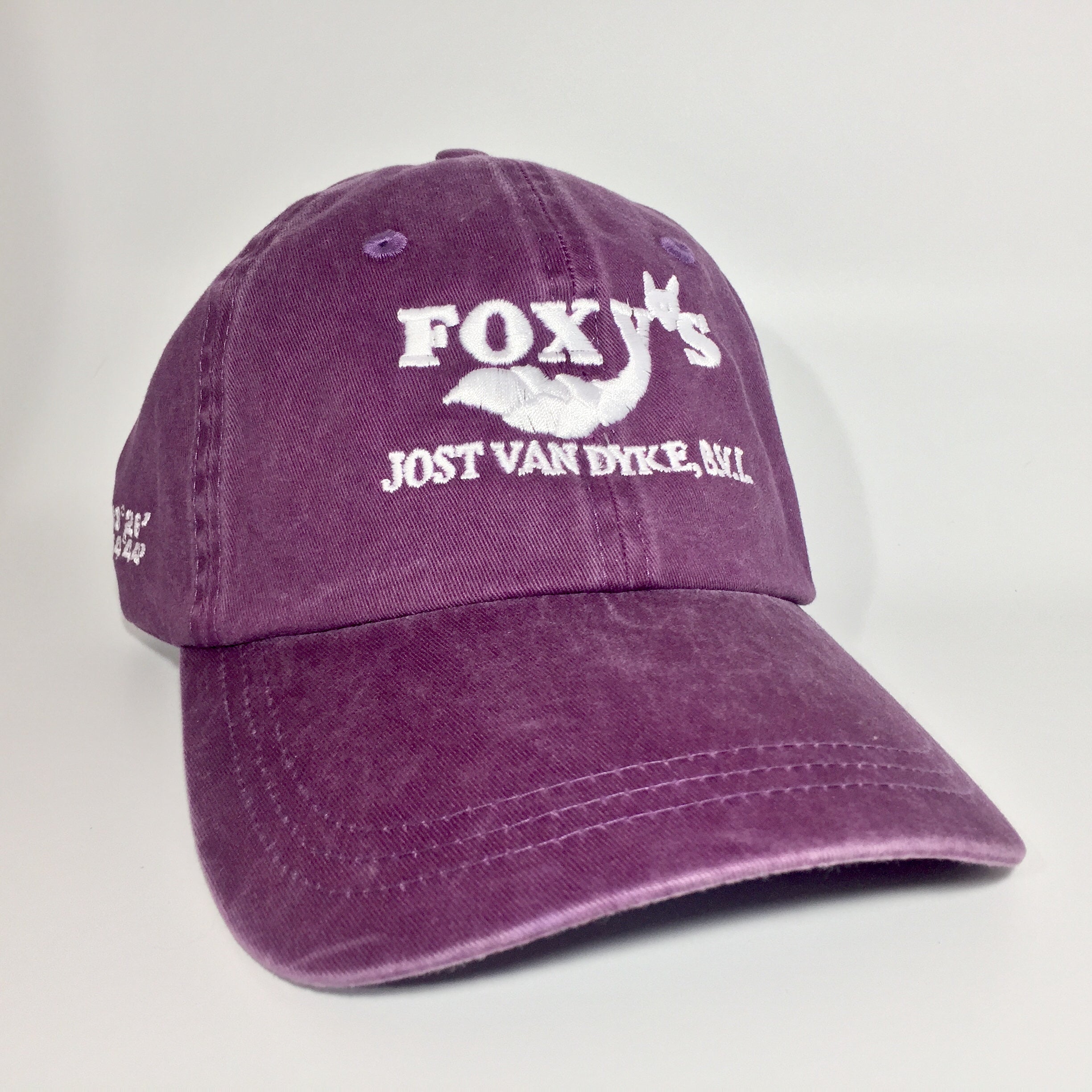 Foxy's Classic Logo Pigment Dyed Cap- 15 Colors – Foxy's BVI