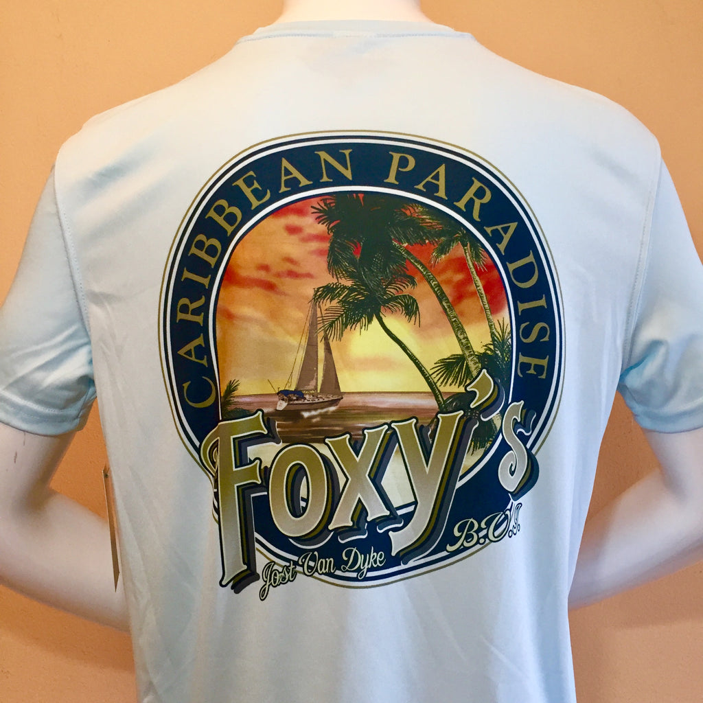 Foxy's 'Caribbean Paradise' Long Sleeve Hoodie Performance Tee