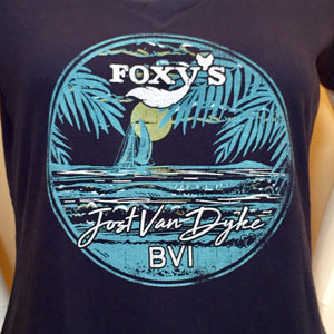 Foxy's 'Harbour View' Ladies V-Neck Short Sleeve Tee