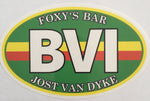Foxy's ‘BVI’ Euro Sticker